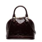 ルイ ヴィトン モノグラム ヴェルニ アルマBB ハンドバッグ ショルダーバッグ 2WAY M91678 アマラント パープル LOUIS VUITTON 【中古】