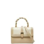 ショッピングゲラルディーニ ゲラルディーニ ハンドバッグ ショルダーバッグ 2WAY ベージュ ホワイト レザー オーストリッチ レディース GHERARDINI 【中古】