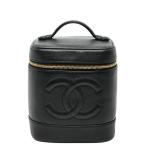  Chanel здесь Mark косметичка ручная сумочка черный черная икра s gold женский CHANEL [ б/у ]