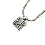 クリスチャンディオール シルバー メタル トロッター ラインストーン ネックレス ネックレス レディース Christian Dior 中古