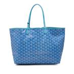 ショッピングゴヤール ゴヤール サンルイPM トートバッグ ショルダーバッグ ブルー PVC レザー レディース GOYARD 【中古】