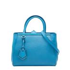 ショッピングフェンディ フェンディ プチトゥジュール ハンドバッグ ショルダーバッグ 2WAY 8BH253 ブルー レザー レディース FENDI 【中古】