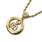 ショッピングdior ディオール 1Pダイヤ ネックレス ゴールド メッキ レディース Dior 【中古】