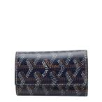 ゴヤール ヘリンボーン 6連 キーケース パープル マルチカラー PVC レザー レディース GOYARD 【中古】