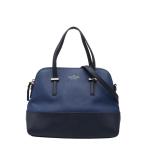 ケイトスペード ロゴ ハンドバッグ ショルダーバッグ 2WAY PXRU4471 ネイビー ブラック レザー レディース Kate Spade 【中古】