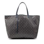 ショッピングゴヤール ゴヤール サンルイGM トートバッグ CHN020202 ネイビー PVC レザー レディース GOYARD 【中古】