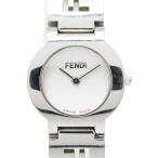 フェンディ オロロジ 腕時計 3050L スイス製クオーツ ホワイト文字盤 ステンレススチール レディース FENDI 【中古】