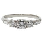 Pt900 プラチナ ダイヤ0.61ct リング 指輪 レディース 9.5号 中古