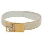 グッチ ベルト サイズ：65 26 036 1406 1284 ホワイト レザー レディース GUCCI 【中古】