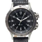 ショッピングハミルトン ハミルトン カーキフィールド 腕時計 H744511 クオーツ ブラック文字盤 ステンレススチール レザー メンズ HAMILTON 【中古】