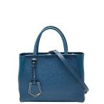 フェンディ プチトゥージュール  ハンドバック ショルダーバッグ 2WAY 8BH253 ブルー レザー レディース FENDI 【中古】