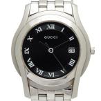 グッチ Gクラス 腕時計 5500M クオーツ ブラック文字盤 ステンレススチール メンズ GUCCI 【中古】