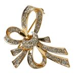 ニナリッチ リボン ブローチ ゴール