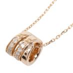 ヨンドシー K18PG ピンクゴールド ダイヤ ペンダント ネックレス レディース 4℃ 中古