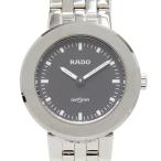 ラドー ダイアスター 腕時計 153.0342.3 クオーツ ブラック文字盤 ステンレススチール チタン レディース RADO 【中古】