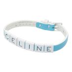  Celine Logo браслет голубой белый кожа женский CELINE [ б/у ]