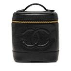  Chanel здесь Mark косметичка ручная сумочка черный черная икра s gold женский CHANEL [ б/у ]