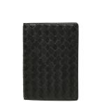  Bottega Veneta сетка паспорт кейс чехол для пропуска чёрная кожа женский BOTTEGAVENETA [ б/у ]