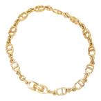  Dior CD Logo цепь браслет Gold металлизированный женский Dior [ б/у ]