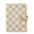  Louis Vuitton Damier azur Agenda PM обложка для записной книжки R20706 белый PVC кожа женский LOUIS VUITTON б/у 