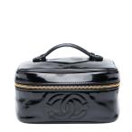  Chanel здесь Mark косметичка ручная сумочка черный pa палатка кожа женский CHANEL [ б/у ]