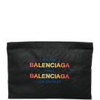  Balenciaga Logo клатч черный многоцветный нейлон женский BALENCIAGA [ б/у ]