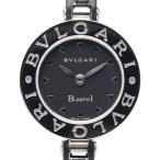 ブルガリ ビーゼロワン 腕時計 BZ22S クオーツ ブラック文字盤 ステンレススチール ラバー レディース BVLGARI 【中古】