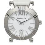 ティファニー アトラス ドーム 腕時計 Z1300.11.11A20A71A クオーツ ホワイト文字盤 ステンレススチール レザー TIFFANY&amp;Co. 【中古】