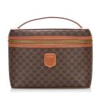  Celine Macadam ручная сумочка косметичка vaniti Brown PVC кожа женский CELINE [ б/у ]