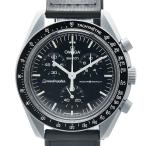 オメガ × スウォッチ スピードマスター ミッション トゥ ムーン 腕時計 SO33A100 クオーツ ブラック文字盤 OMEGA × Swatch 【中古】