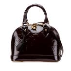 ルイ ヴィトン モノグラム ヴェルニ アルマBB ハンドバッグ ショルダーバッグ 2WAY M91678 アマラント パープル LOUIS VUITTON 【中古】