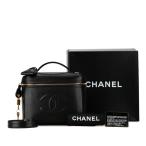  Chanel здесь Mark ручная сумочка косметичка плечо ba2WAY черный Gold черная икра s gold женский CHANEL [ б/у ]