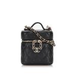  Chanel matelasse здесь Mark цепь сумка на плечо Mini косметичка AP1340 черный черная икра s gold CHANEL [ б/у ]