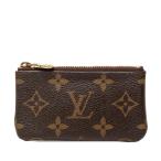 ルイ ヴィトン モノグラム ポシェット クレ コインケース キーケース 小銭入れ M62650 ブラウン PVC レザー LOUIS VUITTON 【中古】