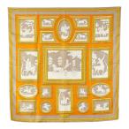 エルメス カレ90 WEDGWOOD ウェッジウッド スカーフ グレー マルチカラー レディース HERMES 【中古】