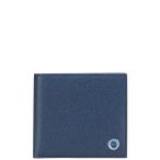 ブルガリ ブルガリブルガリ マン 二つ折り財布 39324 デニムサファイア ブルー レザー メンズ BVLGARI 【中古】
