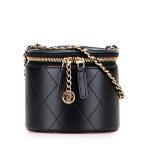  Chanel matelasse здесь Mark цепь косметичка сумка на плечо черный овчина женский CHANEL [ б/у ]