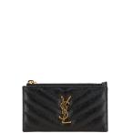  солнечный rolan YSL Logo V стежок футляр для карточек f ковер men to кейс ячейка для монет 607915 чёрная кожа SAINT LAURENT [ б/у ]