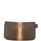  Michael Kors MK монограмма сумка-пояс сумка "body" 556203 Brown PVC женский Michael Kors [ б/у ]