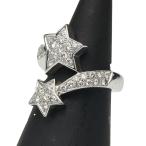 シャネル K18WG ホワイトゴールド ダイヤ コメット 750 リング 指輪 レディース CHANEL 7号 中古