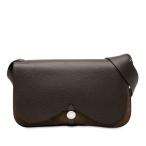 エルメス サック コロラドMM ショルダーバッグ ブラウン トワルオフィシエ ヴァッシュリエジェ レディース HERMES 【中古】