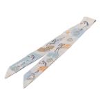 エルメス ツイリー Garde-Robe Pop ガルドローブ ポップ スカーフ グレー マルチカラー シルク レディース HERMES 【中古】