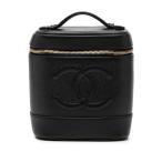  Chanel здесь Mark косметичка ручная сумочка черный черная икра s gold женский CHANEL [ б/у ]