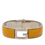  Gucci G Logo браслет серебряный желтый pa палатка кожа metal мужской GUCCI [ б/у ]
