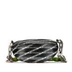  Balenciaga Hsu алый a сумка-пояс сумка "body" 518163 черный зеленый кожа женский BALENCIAGA [ б/у ]