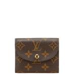 ルイ ヴィトン モノグラム ポルトフォイユ エレーヌ 三つ折り財布 M60253 ブラウン PVC レザー レディース LOUIS VUITTON 【中古】