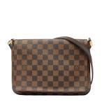 ショッピングダミエ ルイ ヴィトン ダミエ ミュゼット タンゴ ロング ショルダーバッグ N51301 ブラウン PVC レザー レディース LOUIS VUITTON 【中古】