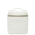  Chanel здесь Mark косметичка ручная сумочка белый черная икра s gold женский CHANEL [ б/у ]