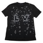 ルイ ヴィトン LV スプレッド エンブロイダリー 半袖Ｔシャツ サイズ:S ブラック コットン メンズ LOUIS VUITTON 【中古】