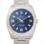 ロレックス オイスターパーペチュアル エアキング 114200 ブルー/369ホワイトバー 新品 メ ...